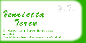henrietta terem business card